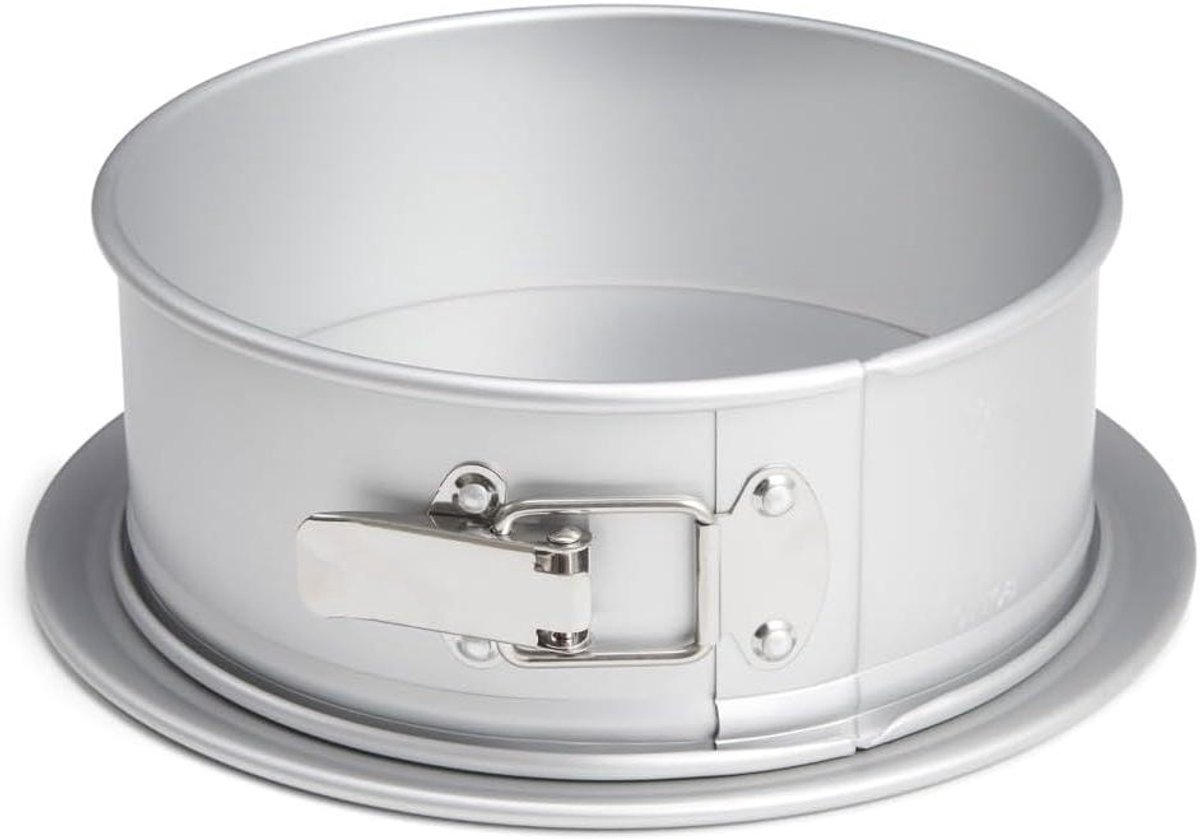 Professionele springvorm - Taartvorm ronde - Taarten bakken - Eenvoudig los te maken - 26 cm diameter - Zilver