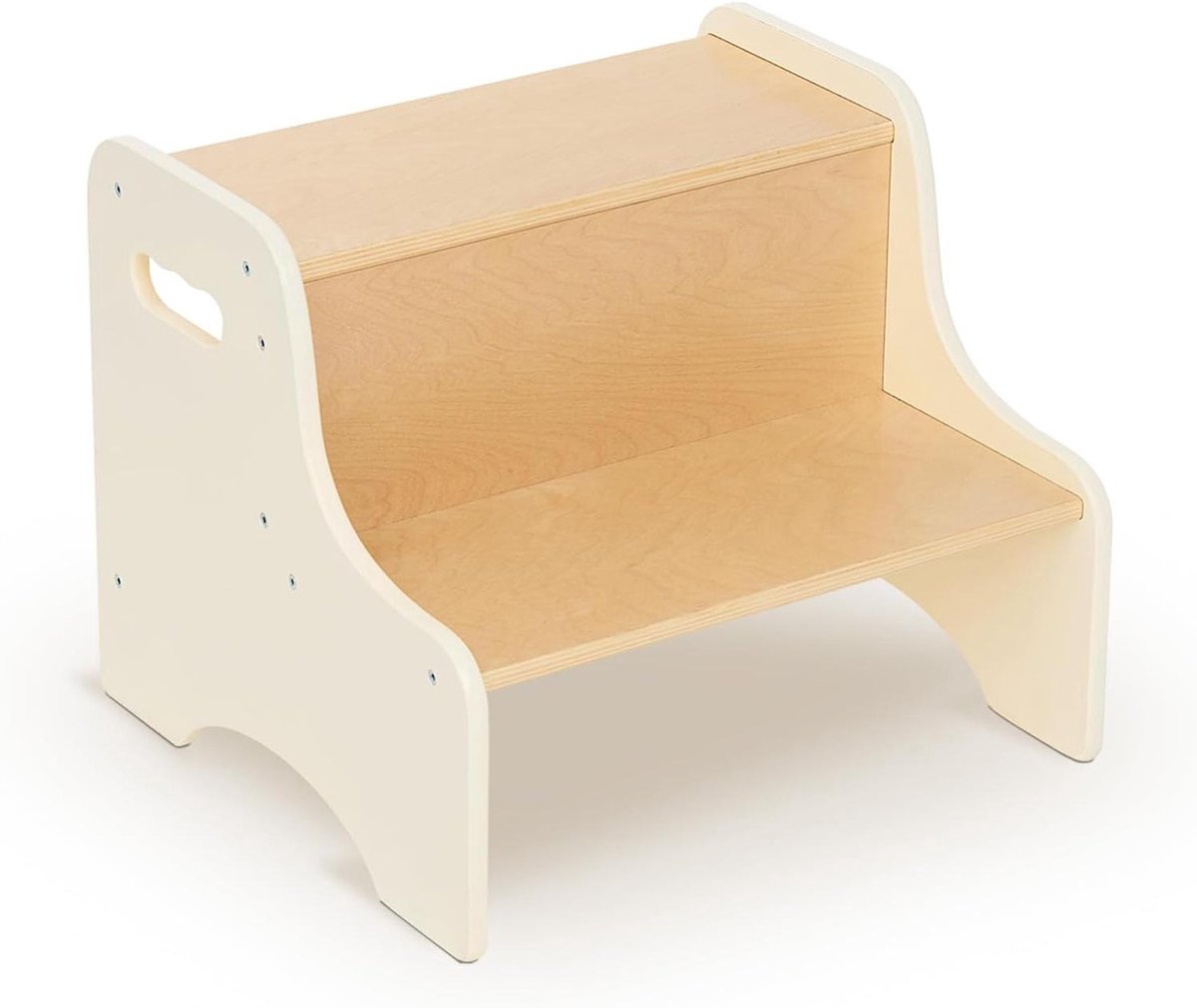 Stap kruk - Hulpmiddel - Veilig opstapje - Stabiele constructie - 38 cm hoog - Wit