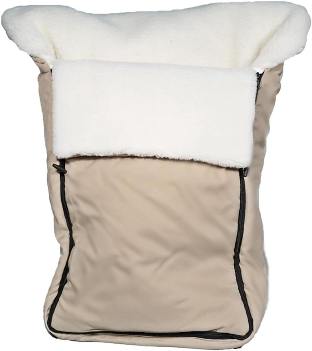 Kinderwagen Voetenzak - Baby warmer - Comfortabele Wandelingen - Afneembaar Bovenstuk - 57 x 44 cm - Beige