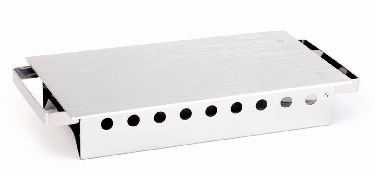 Aluminium Plaatwarmer - Warmhoudplaat - Buffet Warm Houden - Roestvrij Stalen Frame - 33 x 18 cm - Zilverkleurig