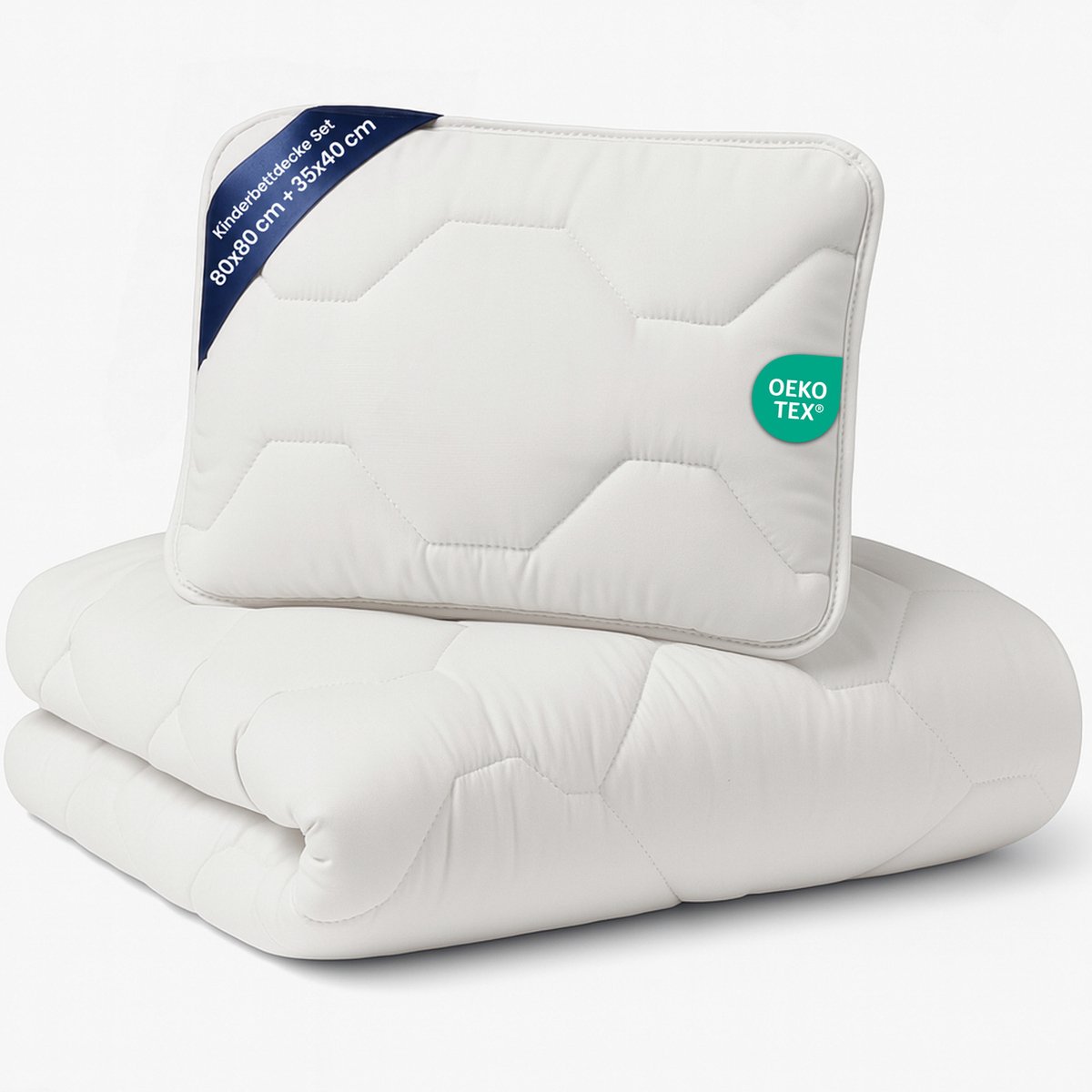 Dekbed ledikant baby 80x80 cm - zacht en ademend kinderbed dekbed perfect voor wieg en peuterbed comfortabel en geschikt voor alle seizoenen Oeko-tex-certificaat 80 x 80