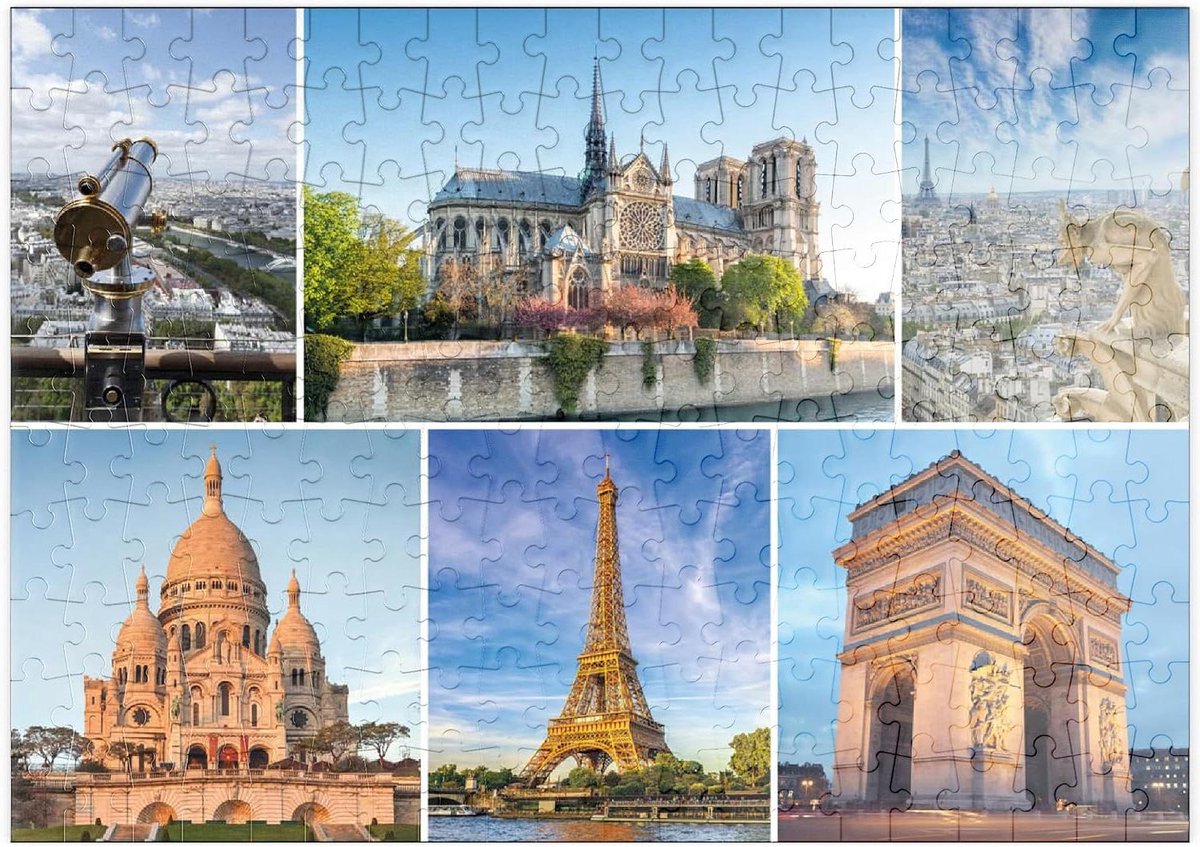 Legpuzzel Parijs - Stadspuzzel Frankrijk - Ontspanning thuis - Hoge resolutie print - 200 stukjes - Multi