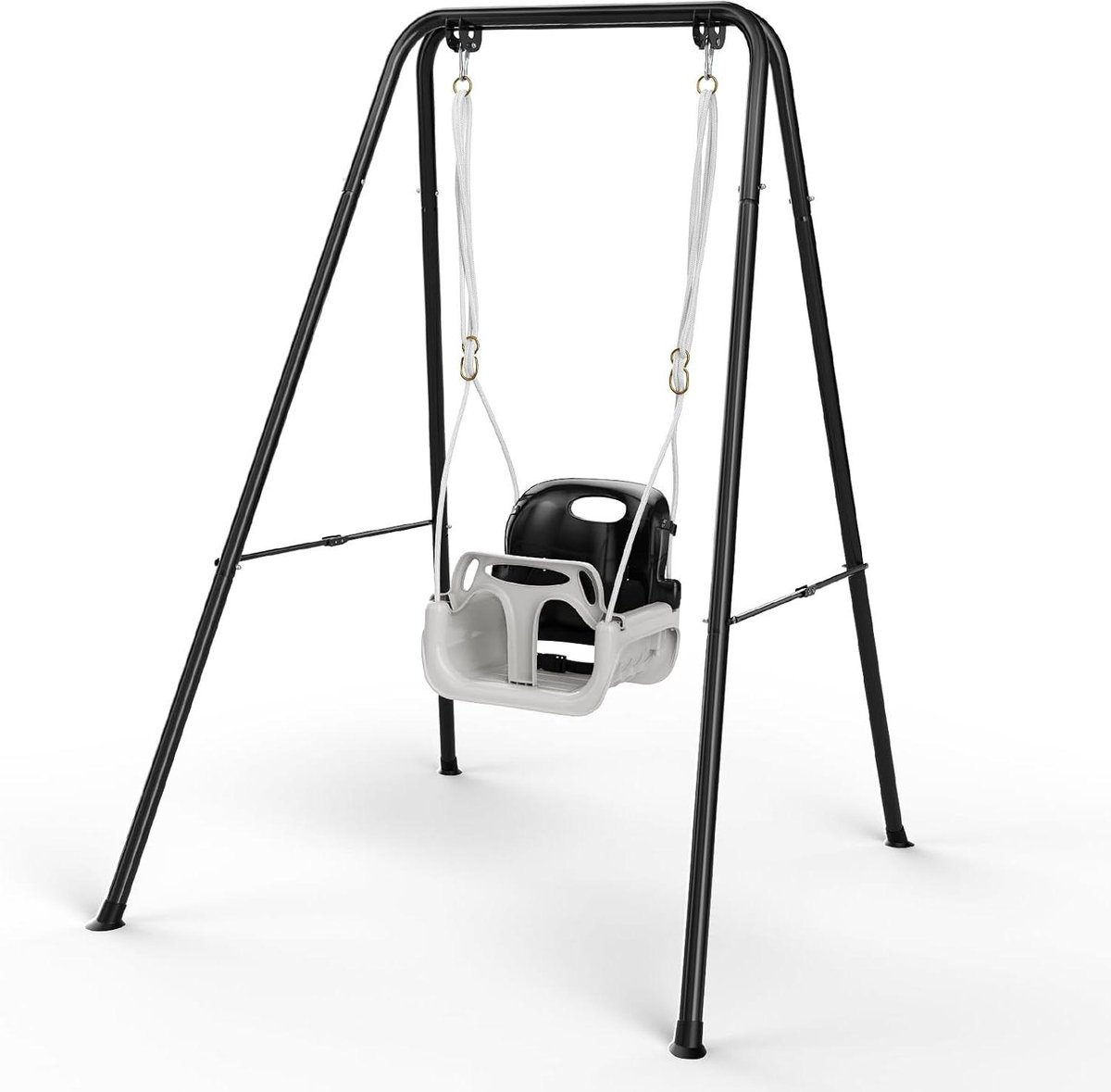 Babyschommel met frame - Kinderschommel Schommelframe - Binnen en buiten spelen - 2-in-1 meegroeiend ontwerp