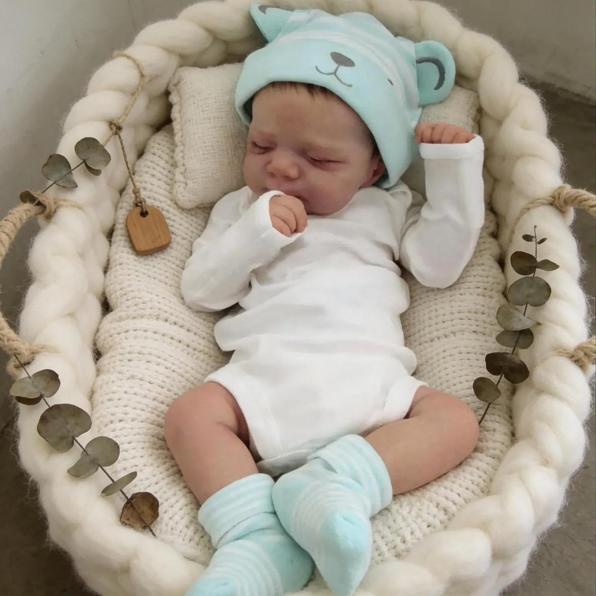 Babypop - Reborn pop Pasgeboren pop - Spelen en slapen - Volledig siliconen lichaam - 45 cm - Niet gespecificeerd