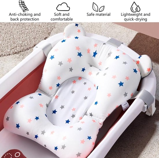 Comfortabel en Veilig Babybadje Inzetstuk voor pasgeborenen van Merkloos — afbeelding 3