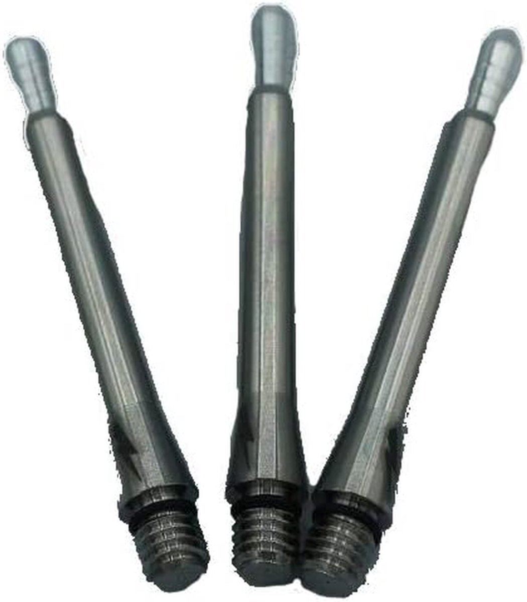 Dartshafts - Dart Accessoires - Precisie Darten - Verwisselbare Top - 3 stuks - Zilver