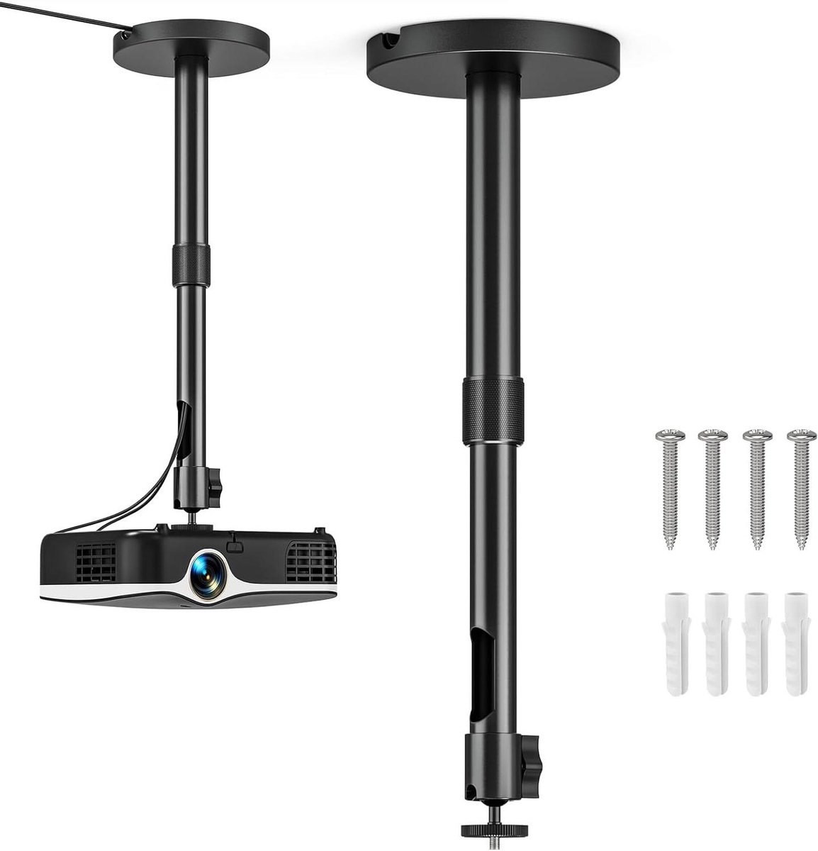 Projector Stand - Projector Ophanging - Home Theater - Verstelbare Hoogte - 27.5-38 cm - Zwart