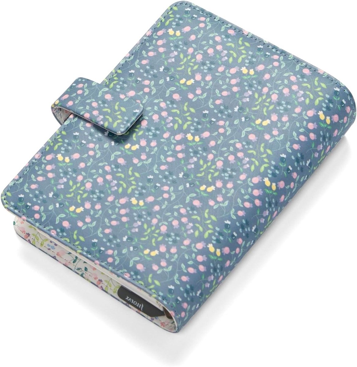 Persoonlijke Agenda Organizer Bloemrijk Ontwerp Blauw