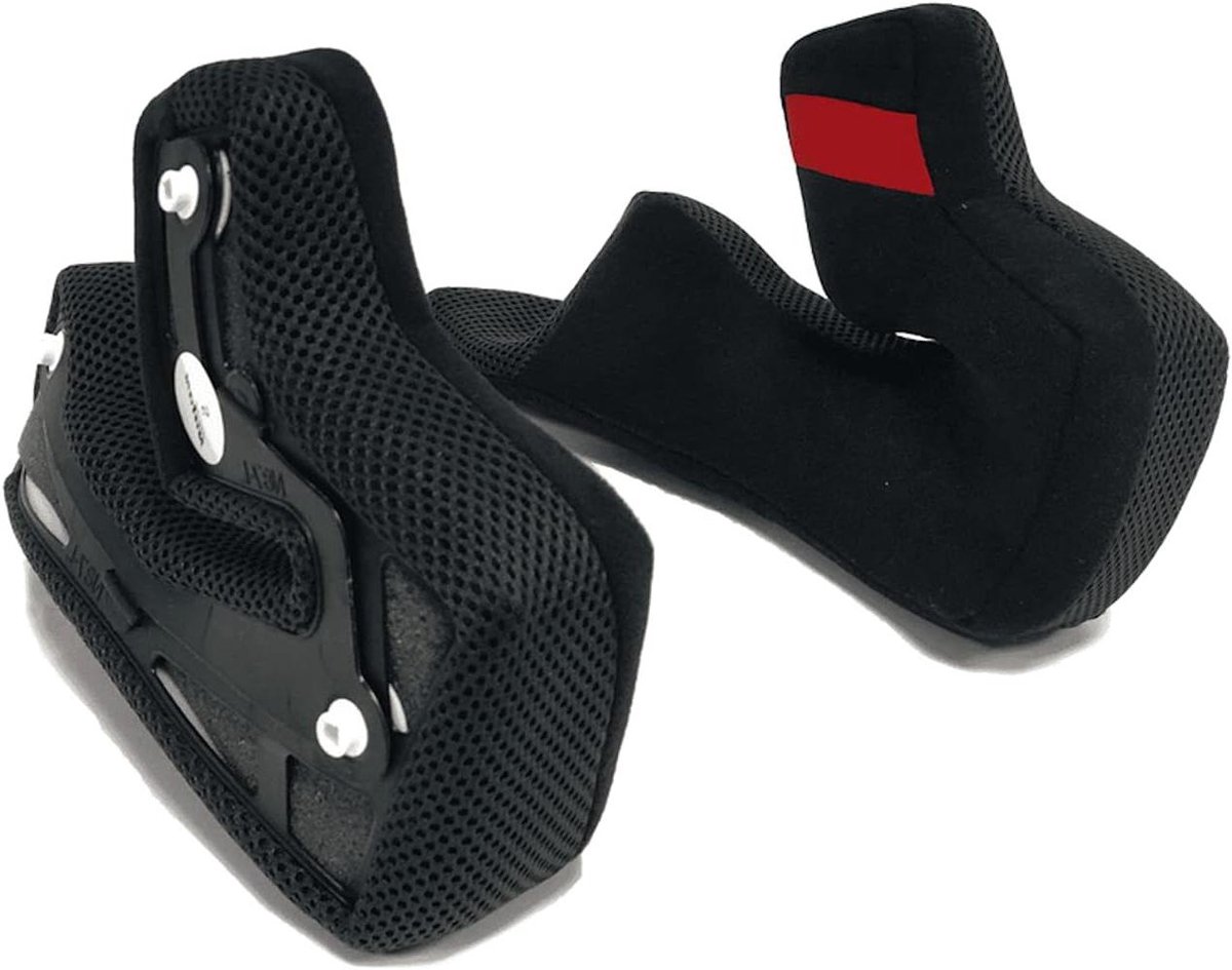 Helm Wangkussens - Wangkussens Set - Helm Comfort - Clima Comfort - XXL - Zwart Rood