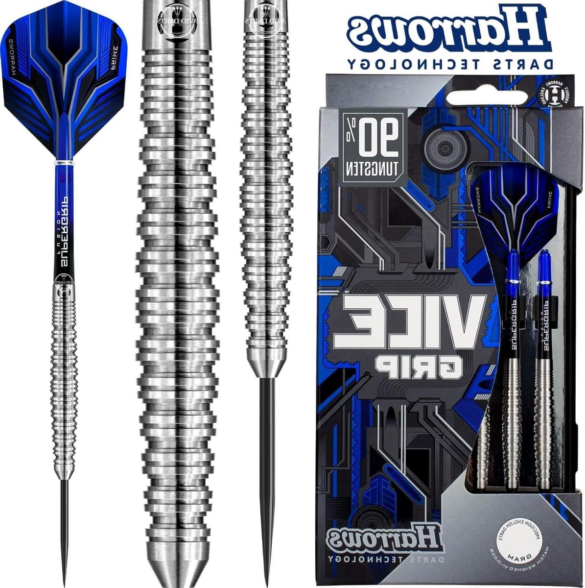 Wolfraam Staal Darts - Professionele Darts - Precisie Werpen - Unieke Intensieve Grip - 25 Gram - Zilver