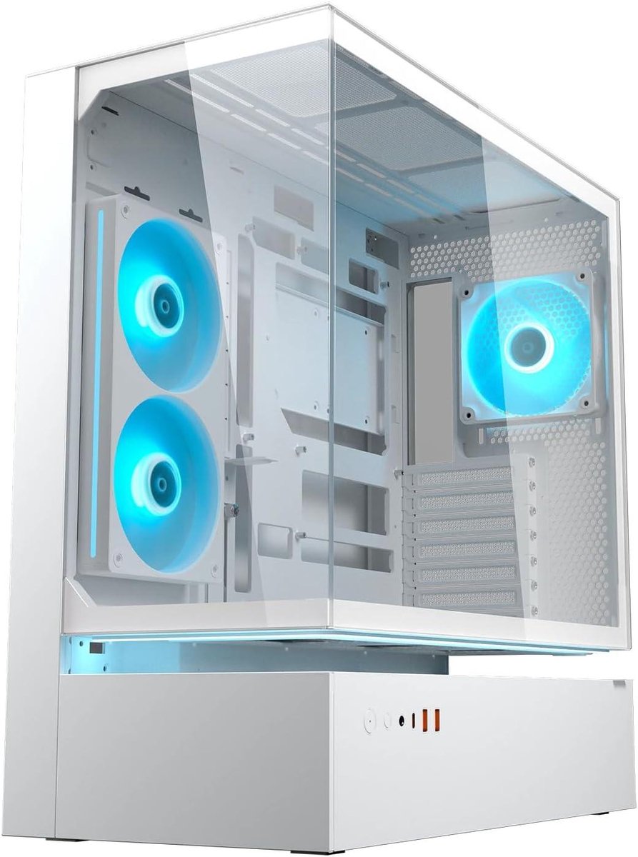 Gaming PC Behuizing - Computerkast ATX - PC Bouwen - 270 graden Airflow - 46 x 23.5 x 49.3 cm