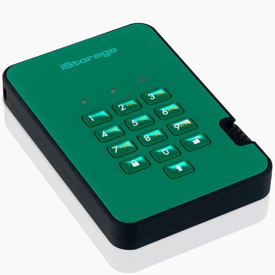 Externe SSD - Draagbare Harde Schijf - Gegevens Beveiligen - Pincode Beveiliging - 256 GB - Groen — afbeelding 2