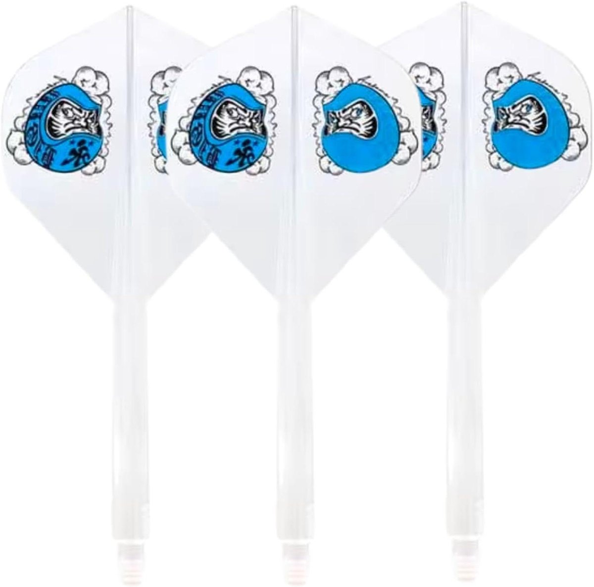 Condor Axe Flight Shaft - Dart Accessoire - Darten - Geïntegreerd Systeem - Standaard - Helder Blauw
