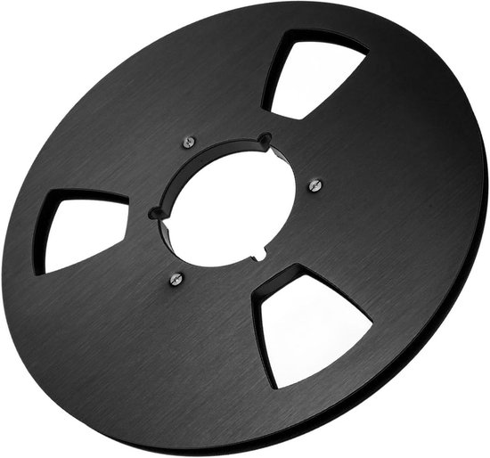 Lege spoel - Geluidsband spoel - Herstel bandrecorder - Roestvrijstalen schroeven - 105 inch - Zwart — afbeelding 5