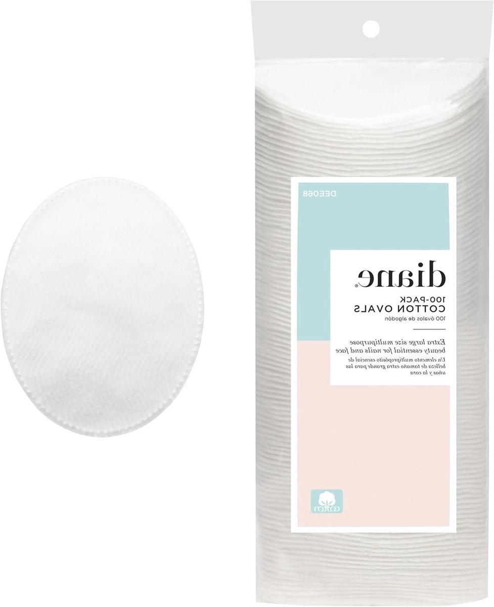 Katoenen Ovalen - Make-up Pads - Make-up Verwijderen - 100% Puur Katoen - 100 Stuks - Wit