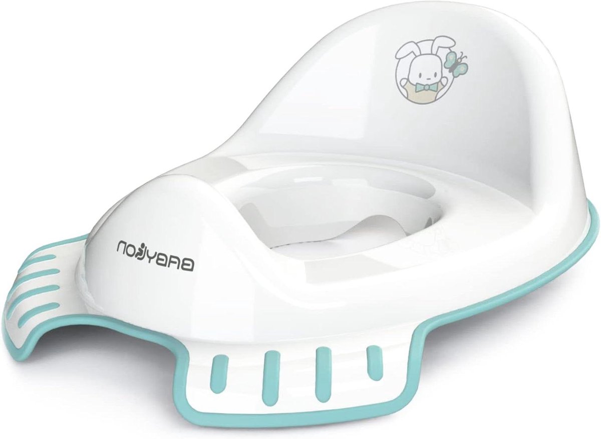 Toiletbril Kinderen - Kinderzitje Potje - Zindelijkheidstraining - Hoge Rugleuning - 42 x 28 x 15 cm - Wit