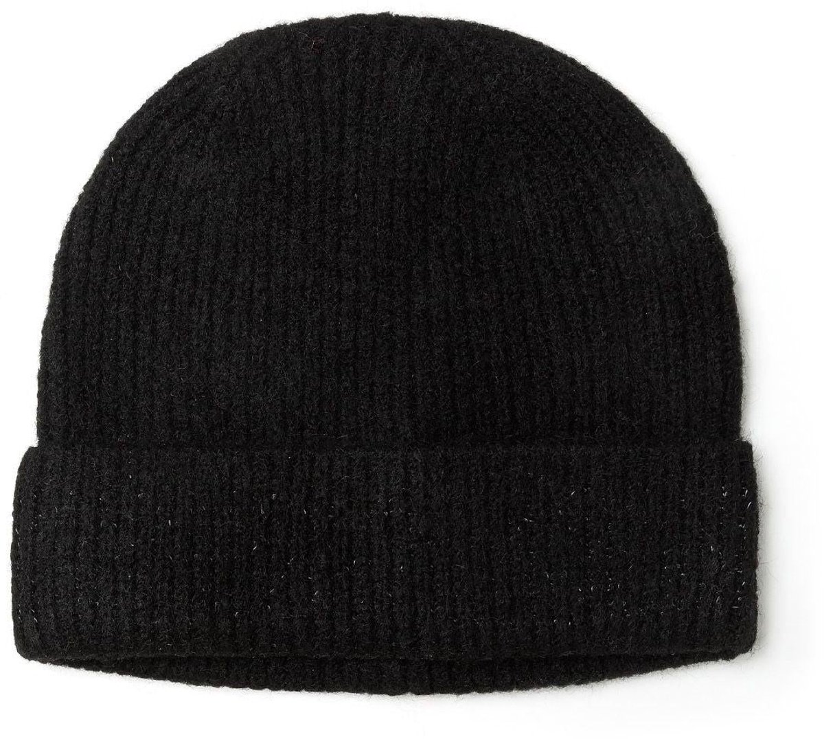 Minoti beanie muts - gebreid zwart