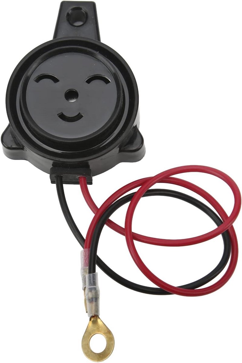 Achteruitrijalarm - Parkeersensor Pieper - Veilig Achteruitrijden - Universeel 12V - 105dB - Zwart