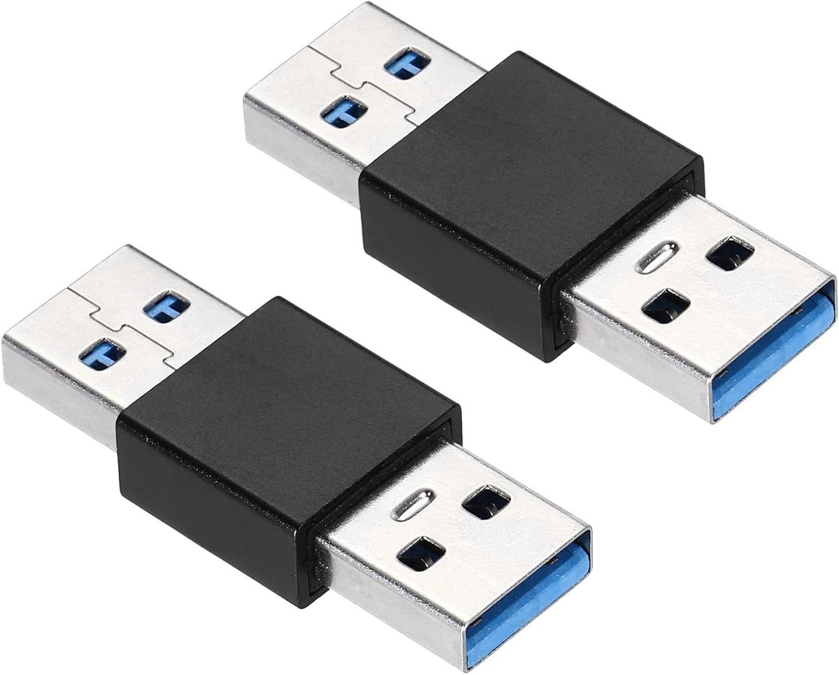 USB naar USB adapter - Connector Koppeling - Gegevens Overzetten - Snelle Overdracht - 39 x 15 x 8 mm