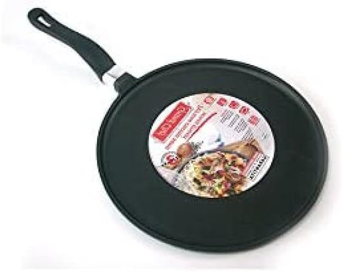 Crêpepan - Pannenkoekenpan - Desserts Maken - Antiaanbaklaag - 28 cm - Zwart