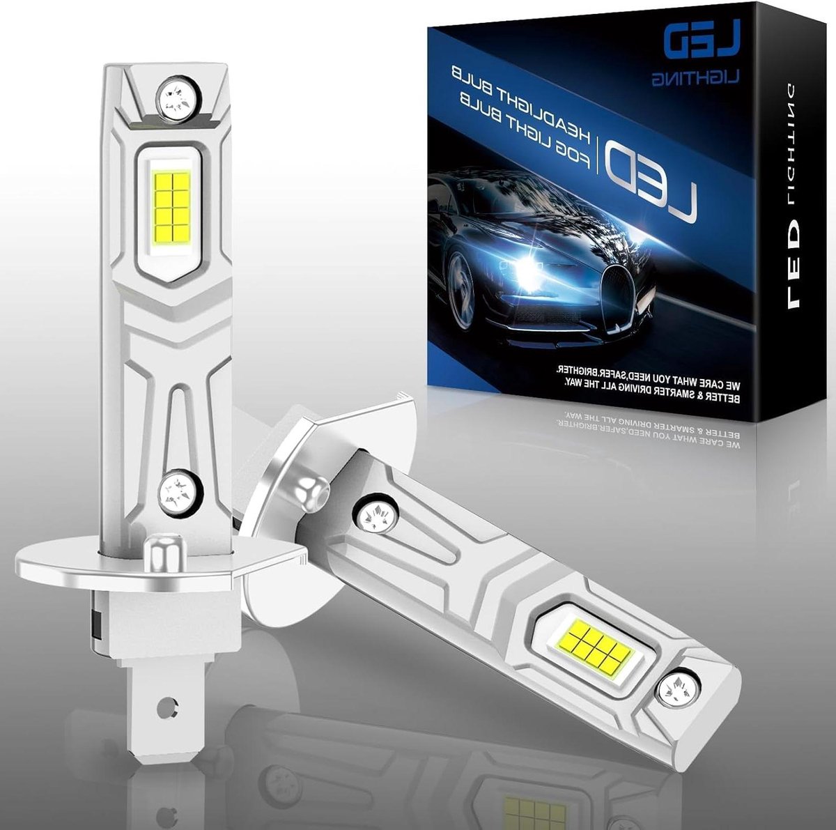 H1 LED Lamp - Autolamp Xenon - Autorijden Verbeteren - Canbus Decoder - 80 Watt - Wit