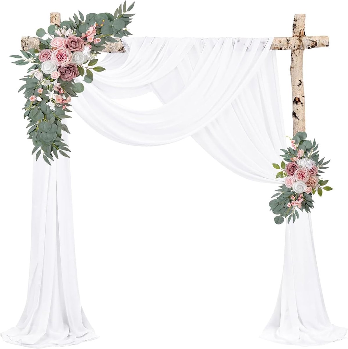 Tule per meter, wit, 3 m x 1,65 m, organzastof voor bruiloftsdecoratie, tafellopers, stoelstrikken en doe-het-zelf knutselen, hoogwaardige tule stof voor feestdecoratie en evenementenvormgeving