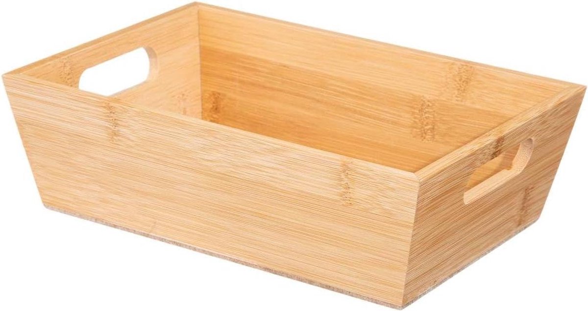 Broodmand Bamboe - Broodtrommel Keuken - Brood Vers Houden - Natuurlijk Materiaal - 23 x 16 cm - Natuurlijk
