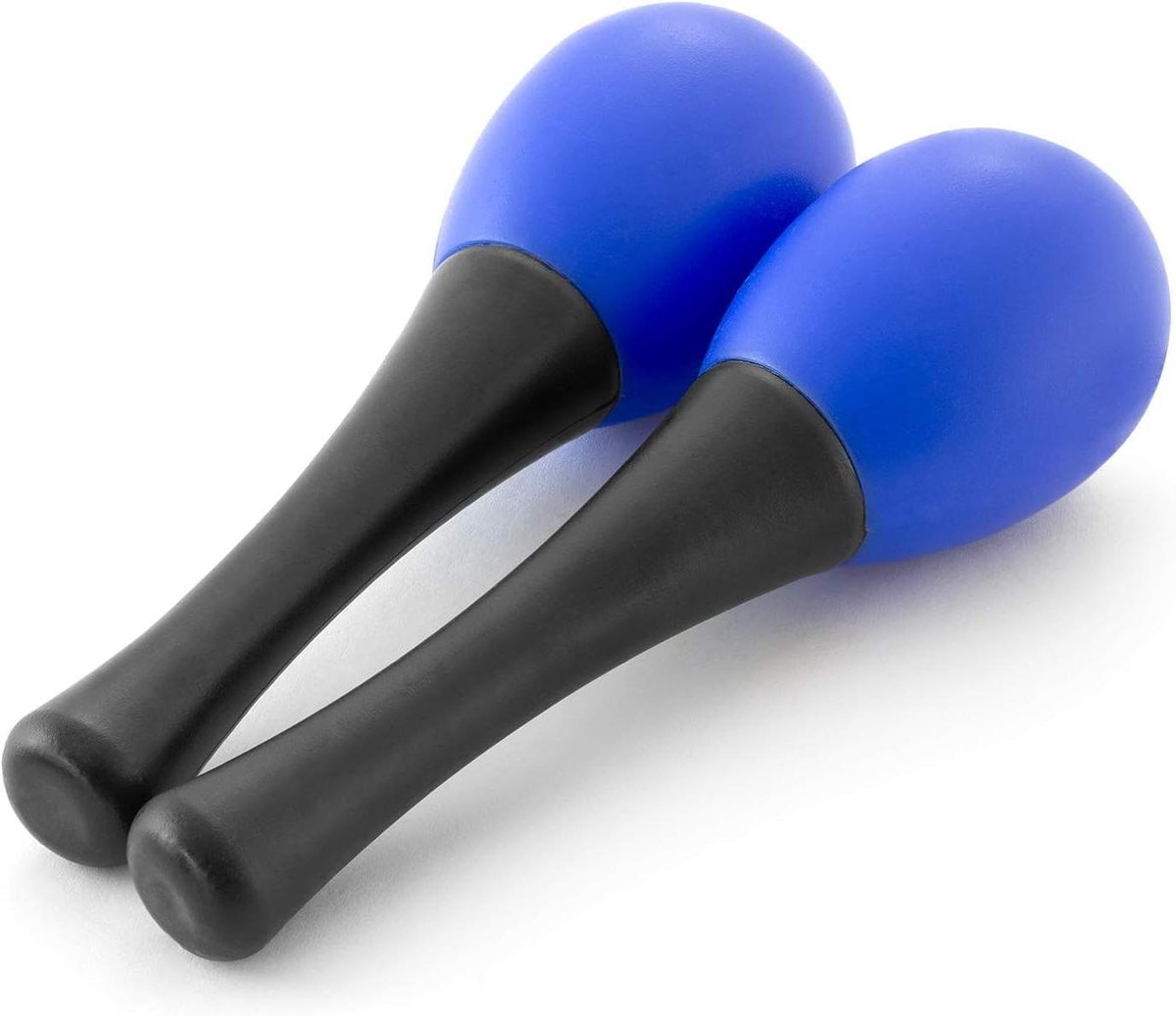 Maracas voor kinderen - Eier schudders - Muziek maken - Ovale vorm - 10 x 10 x 2 cm - Blauw