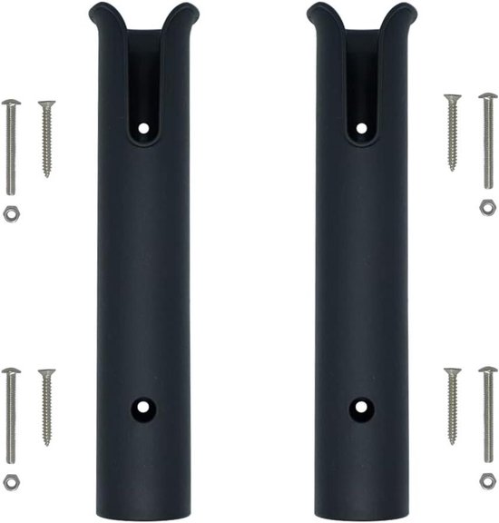 Hengel Houder Wandmontage - 2-Tube Zwart - Stevig en duurzaam - Ideaal voor bootaccessoires - ShopVlot — afbeelding 5