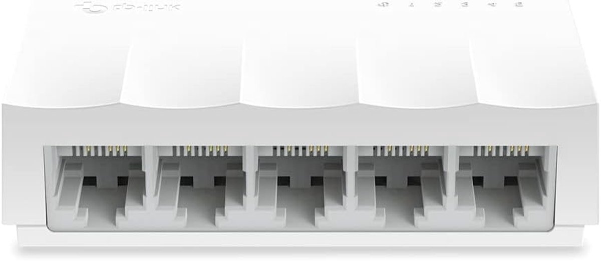 Desktop Switch - Netwerk Hub - Netwerk Uitbreiden - Stil en Energiezuinig - 5 Poorten - Wit