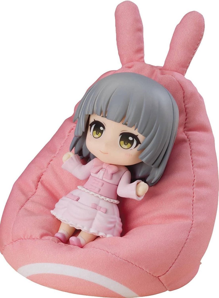 Nendoroid Accessoire - Miniatuur Stoel - Verzamel Display - Zachte Zitting - 10 cm Hoog - Roze