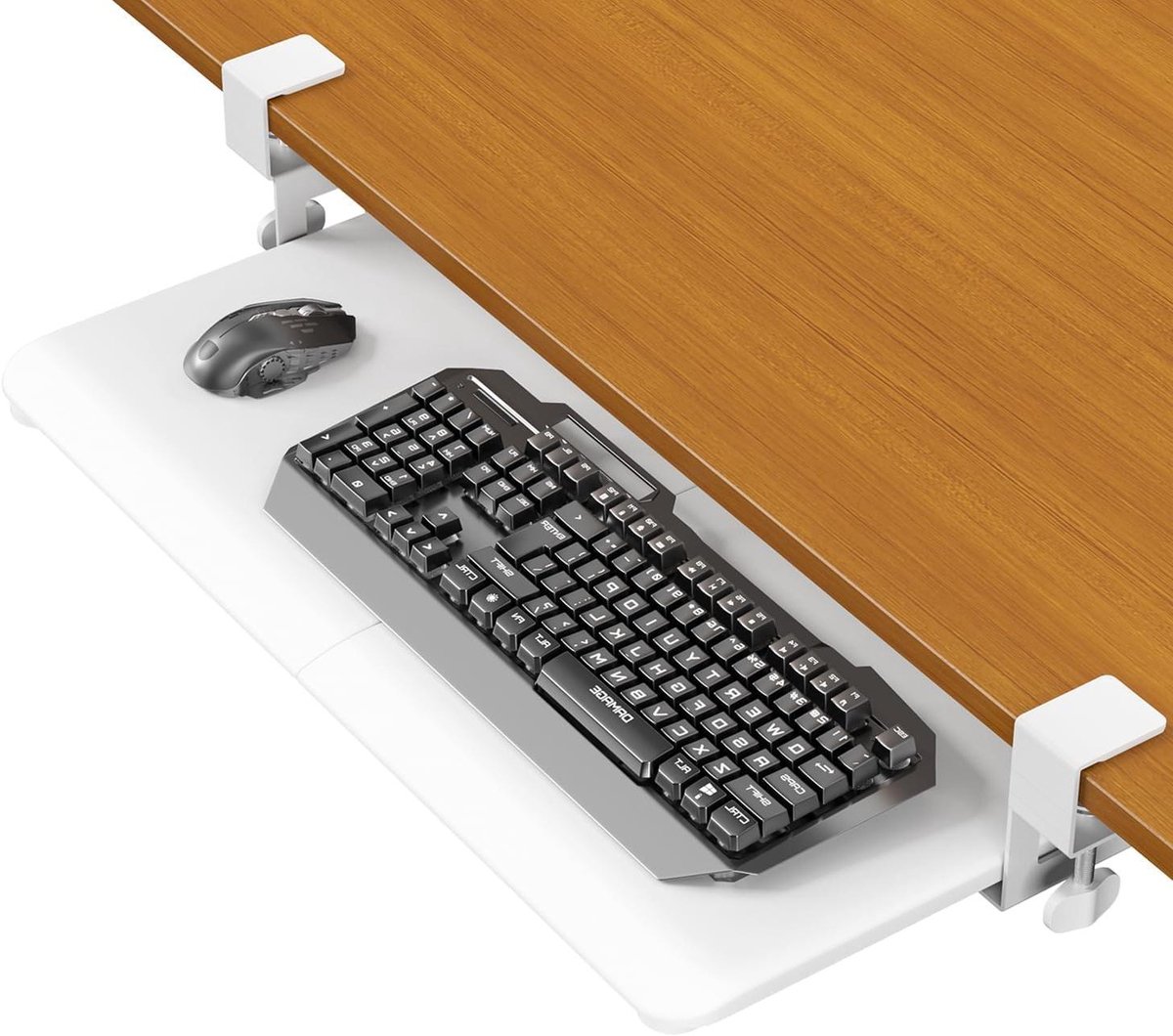 Bureau Lade - Verlengstuk Bureau - Werkruimte Creëren - Uitschuifbaar Ontwerp - 65 cm Breed - Wit