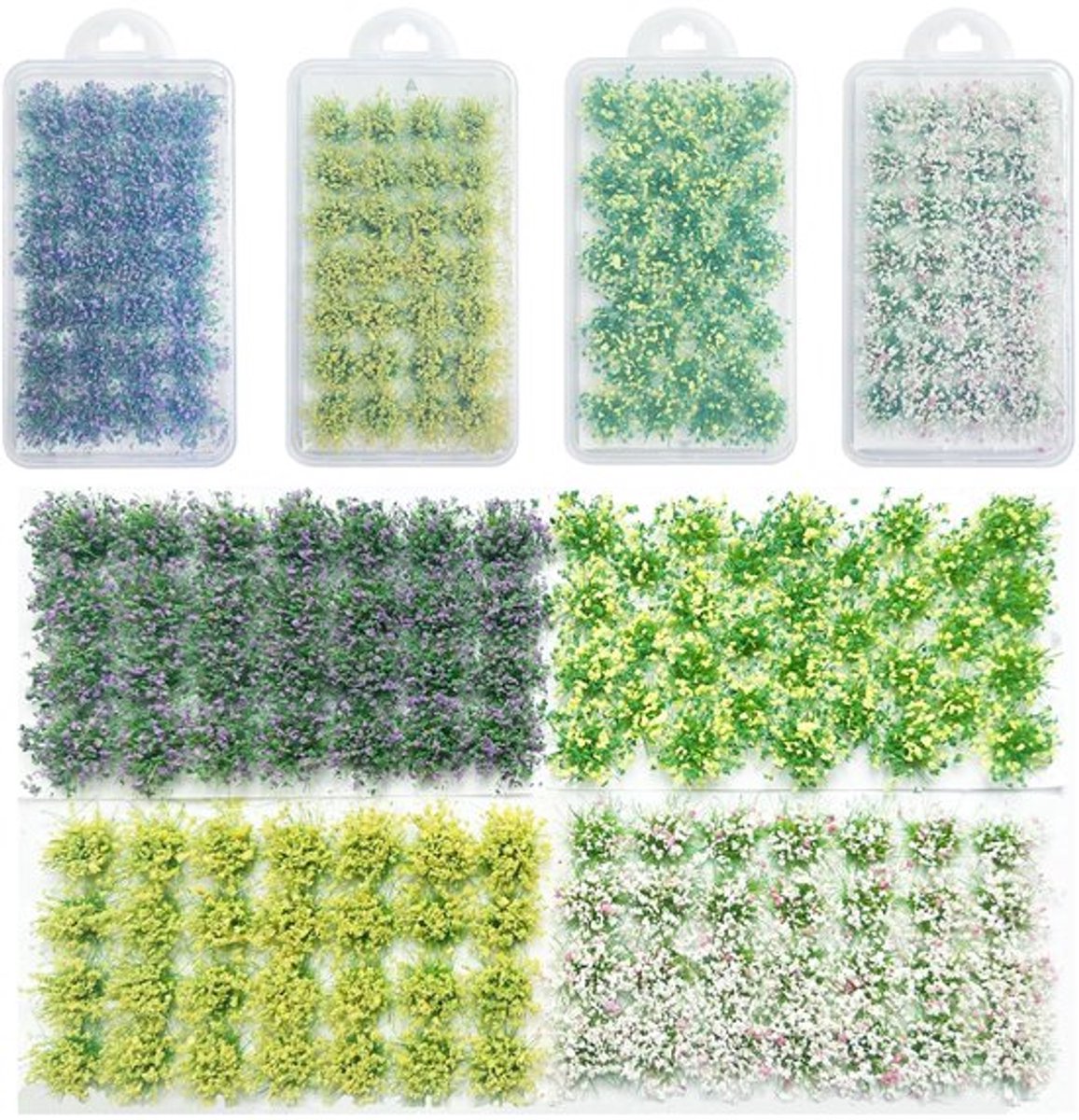 Zeynomax - Statische bloem plukjes - Miniatuur bloem cluster - Voor