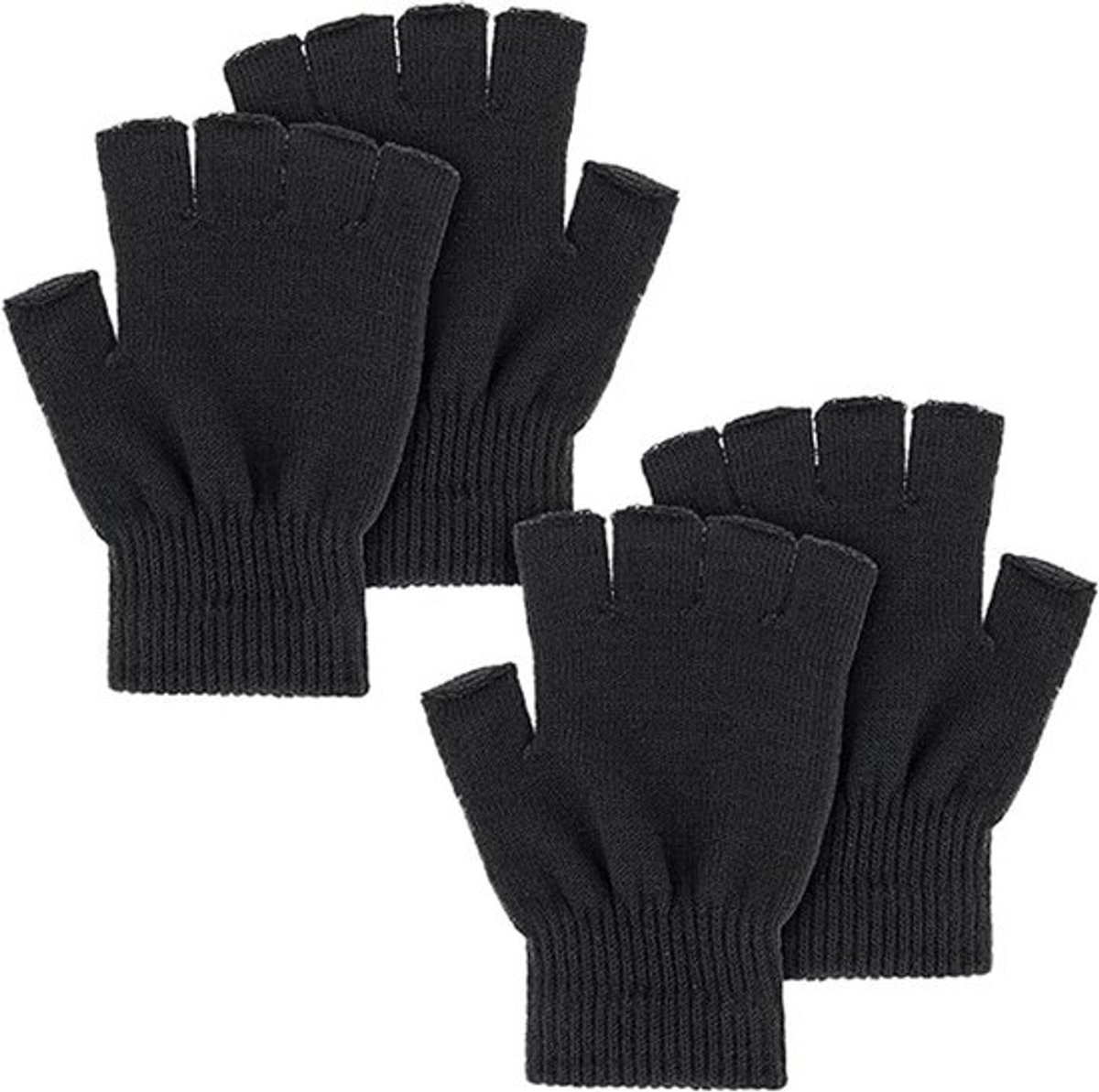 Dailygoody - Winterhandschoenen - Vingerloze wanten - Warm en rekbaar