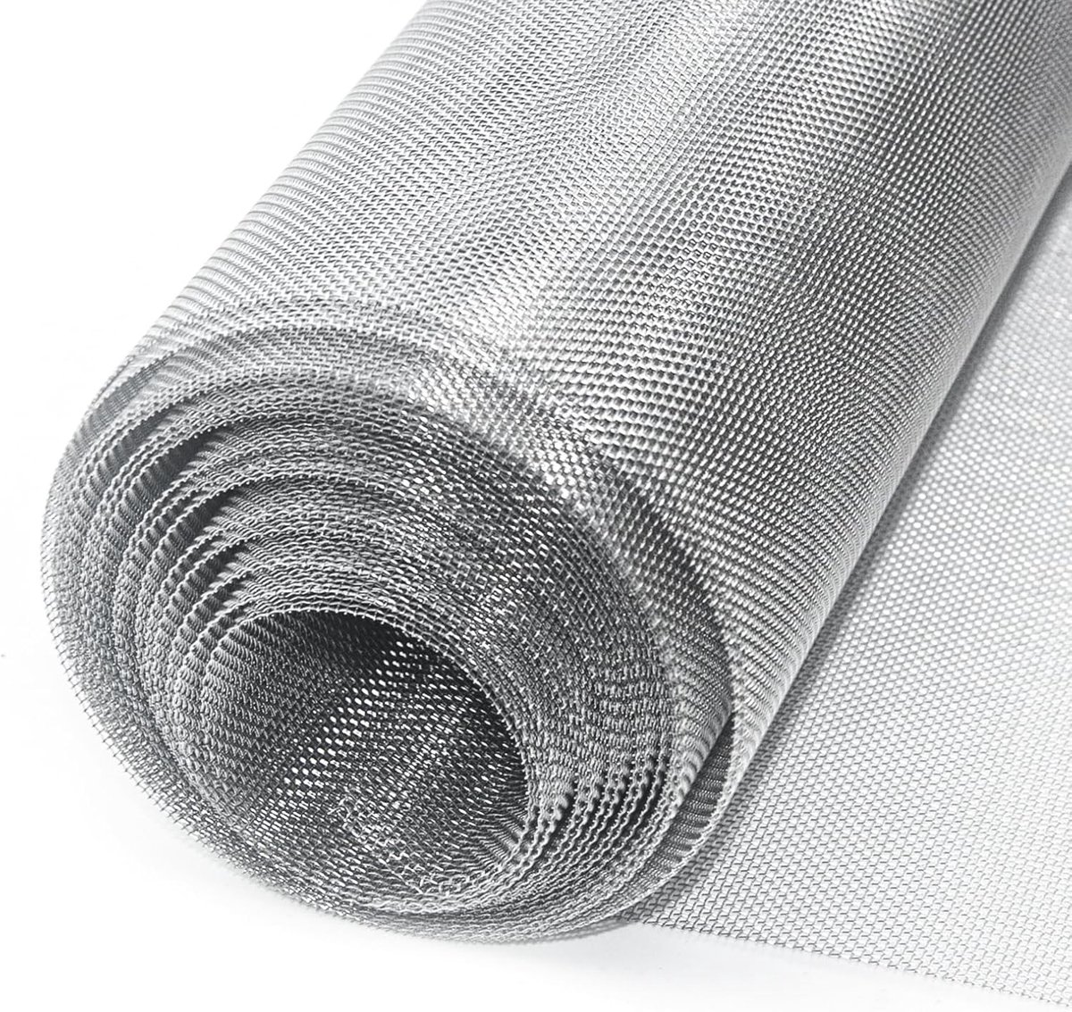 Roestvrijstalen ventilatierooster 20 mesh, 406 cm x 40 cm voor kooien en kasten, duurzaam 