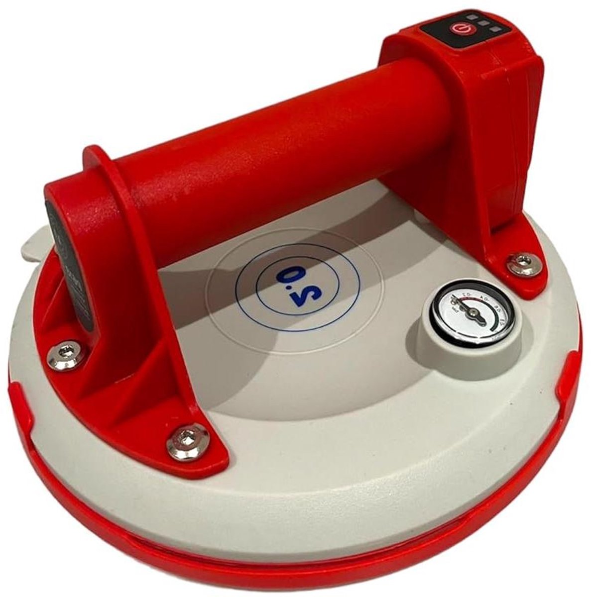 Elektrische zuignap - Manometer tool - Materiaal verplaatsen - Automatische afzuiging - 20 cm 140 kg - Rood