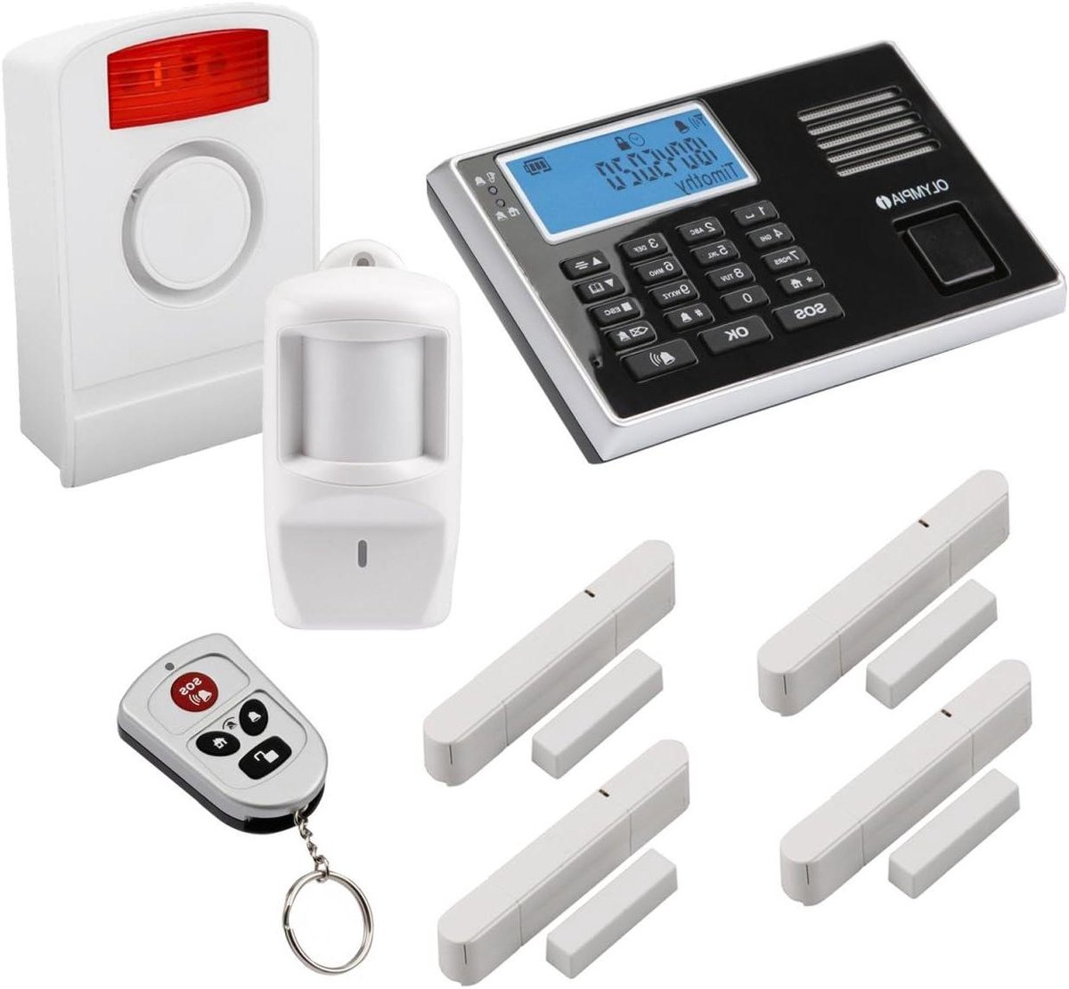 Draadloos Alarmsysteem - Beveiligingsset Woning - Huis Beveiligen - GSM Alarm Functie - 32 Sensoren Uitbreidbaar - Multicolor