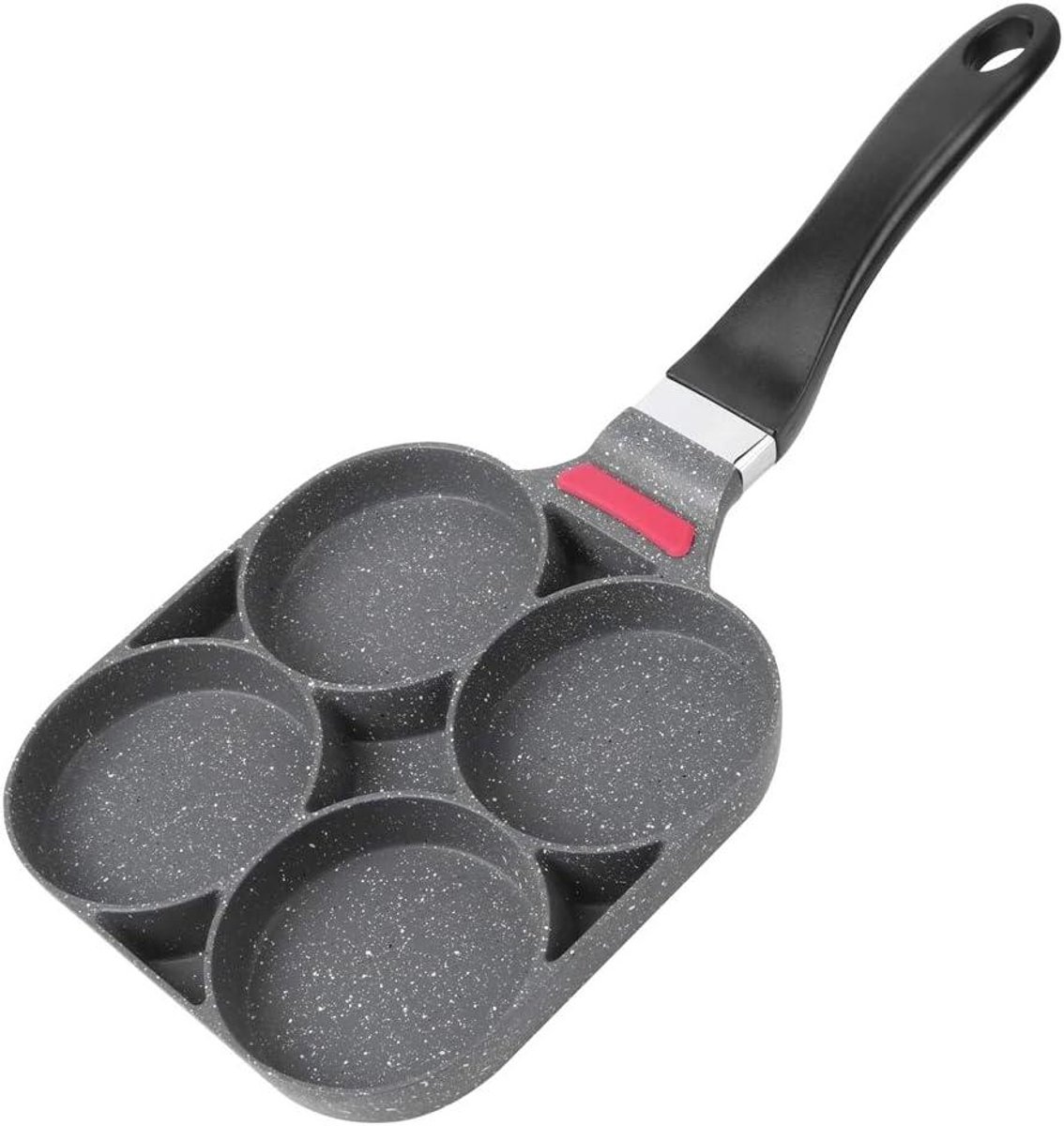 Ontbijtpan - Koekenpan eieren - Snelle maaltijden - Antiaanbaklaag - 40 cm - Zwart