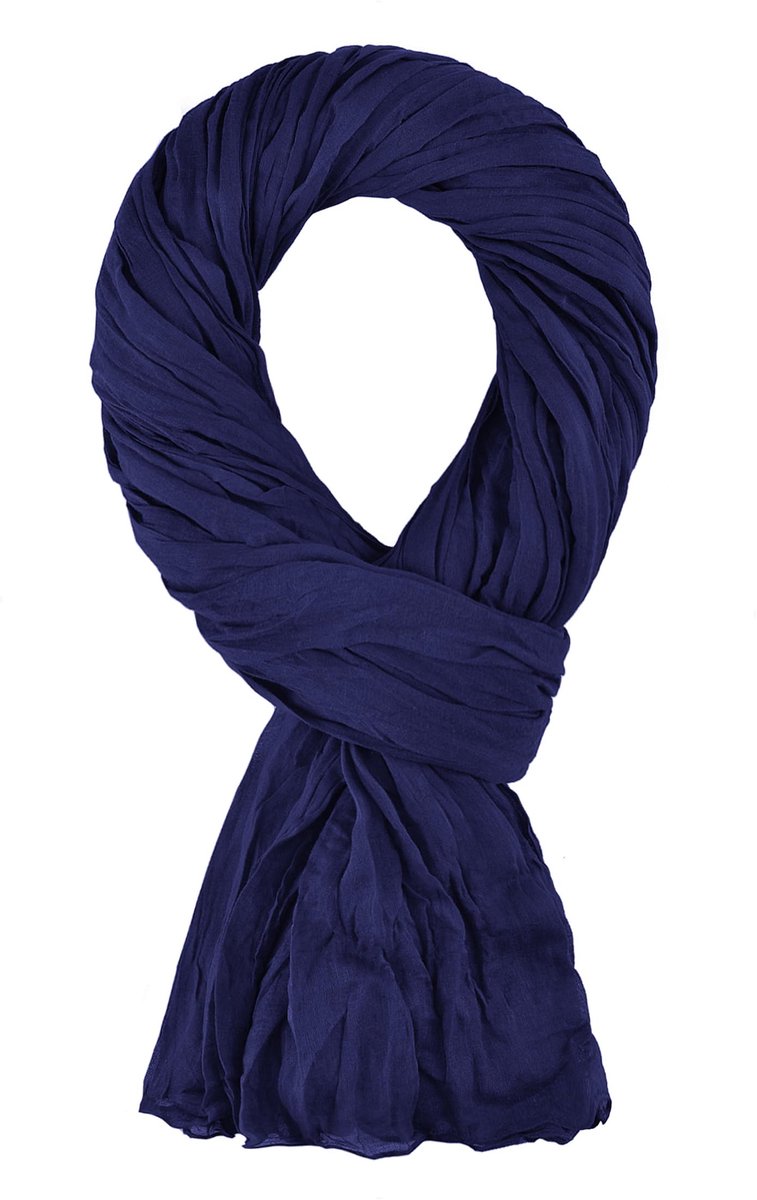 DU FOULARD - Cheche, sjaal, premium kalk - 100% katoen - afmetingen 200 x 110 cm - sjaal voor dames en heren - meer dan 50 effen kleuren