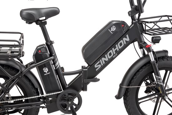 SINOHON Delivery Pro Max Elektrische Fiets - Dubbele Accu, Krachtige Motor, 48V 18Ah 120km Bereik - Voor Bezorgers & Stadsritten van SINOHON — afbeelding 2