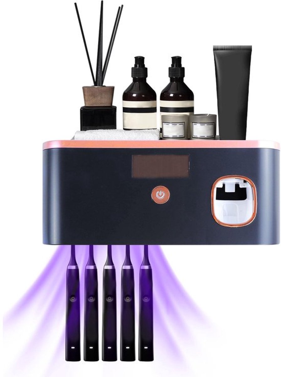 VT Goods - Tandenborstelhouder - UV-Licht Sterilisator - Wandmontage