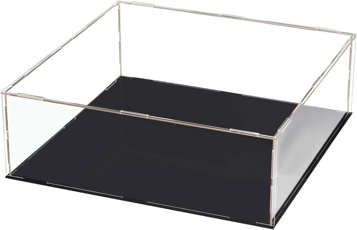 Acryl Vitrinekast - Displaybox Kubus - Verzamelingen Tonen - Stofdichte Bescherming - 25 x 25 x 10 cm