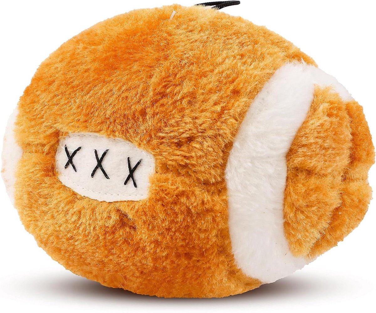 Huisdier Pluche Voetbal - Hondenspeeltje Knuffel - Spelen met Hond - Zacht Pluche Materiaal - 17.15 x 8.89 cm