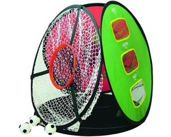Golf Chipnet - Oefennet Golf - Golfspel Verbeteren - 4 Verschillende Targets - 60 cm Diameter - Zwart