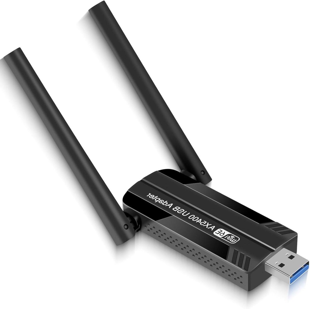 WiFi 6E Dongle - WLAN Adapter - Snelle Internetverbinding - Tri-Band Ondersteuning - USB 3.0 - Zwart