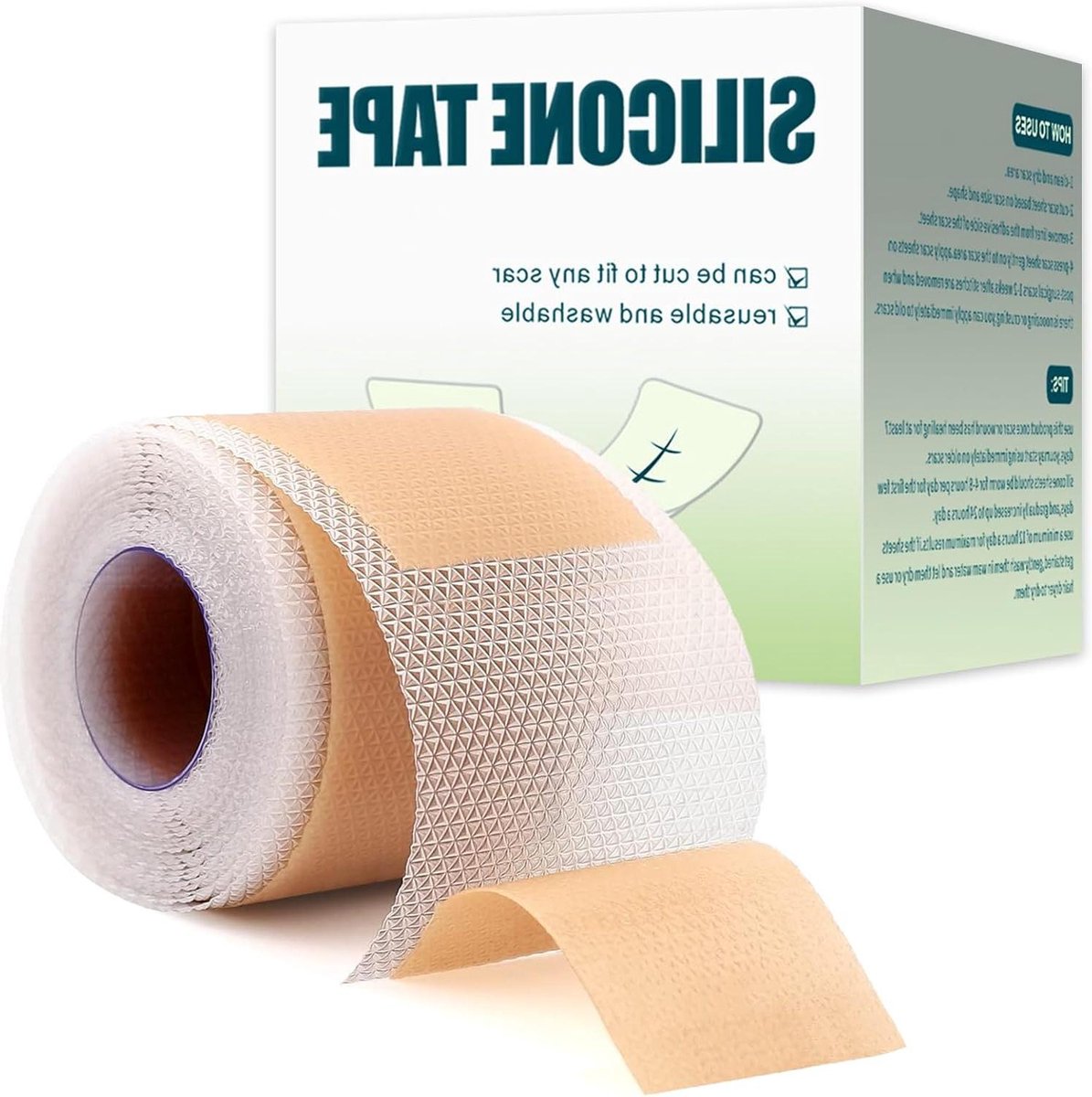 Siliconen Littekenpleisters - Littekenbehandeling Strips - Litteken Verzorging - Op Maat Te Knippen - 4 cm x 150 cm - Transparant