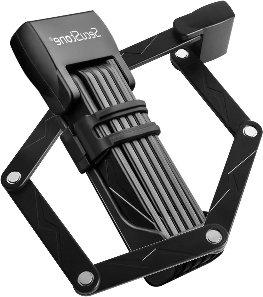 Fietsslot - Vouwslot - Fietsbeveiliging - Hoge veiligheid - 75 cm - Zwart