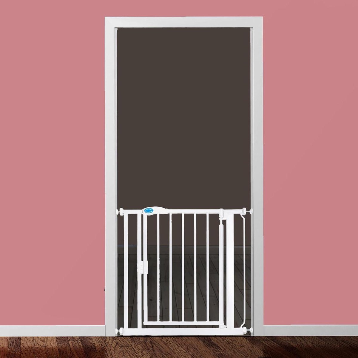 Automatisch Sluitend Hek - Veiligheidshekje Klemhek - Huisdieren Binnenhouden - Geen Schroeven Nodig - 82.2cm - 89.2cm - Wit
