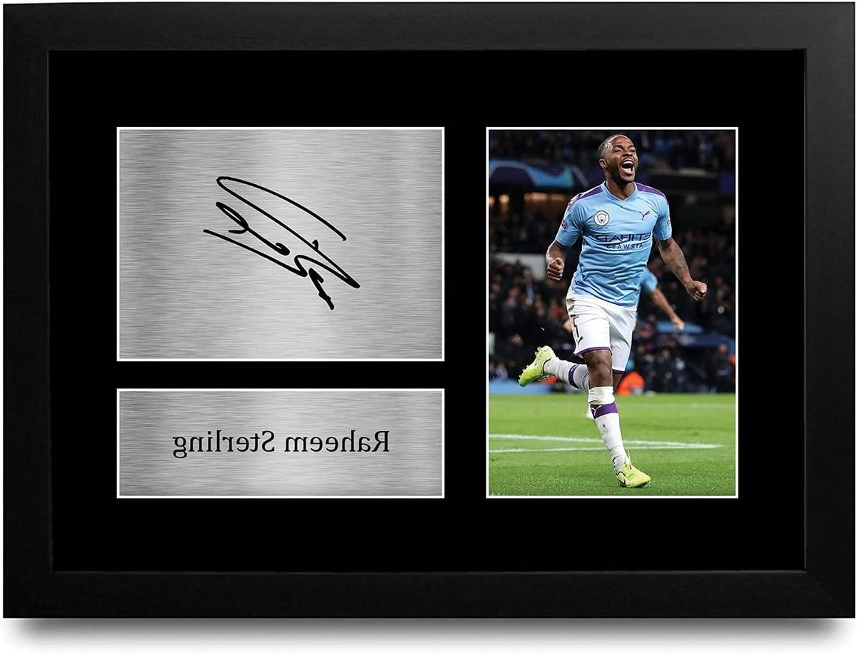 Foto Display - Wanddecoratie - Cadeau Geven - Geprinte Handtekening - A4 Formaat - Zwart