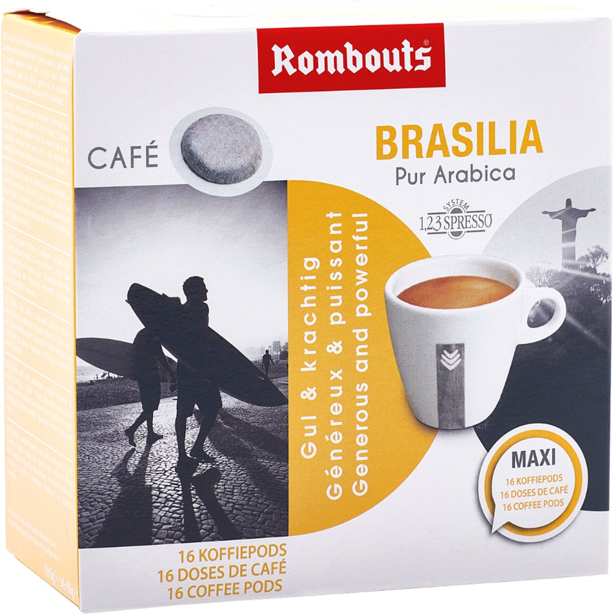 Rombouts - Koffie - 10 x Brasilia 16 pods